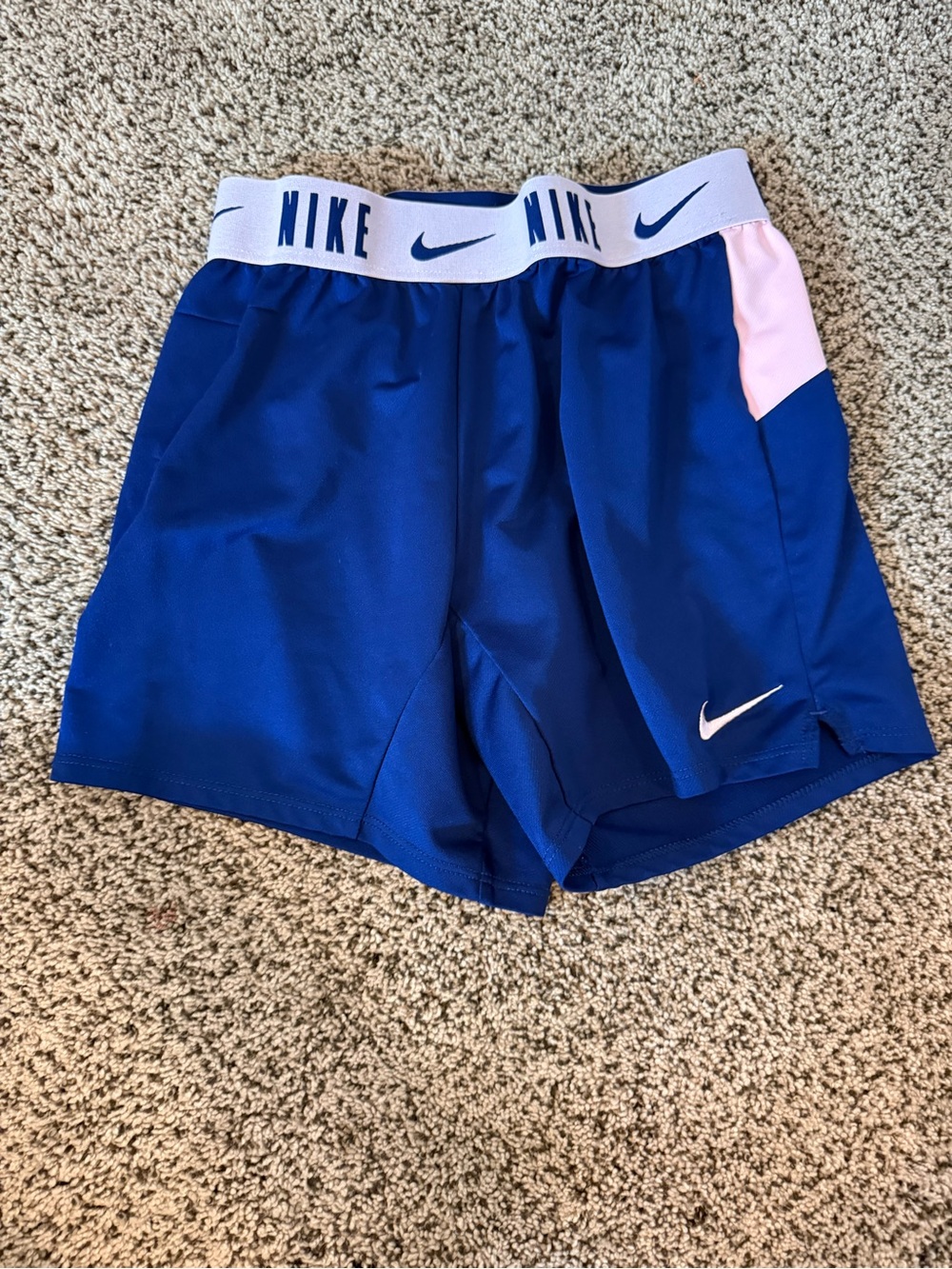 Blue and pink Nike girls shorts size medium